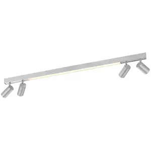 Plafonnier LED PURE Lines, 120 cm, argent, télécommandeVendu parluminaire