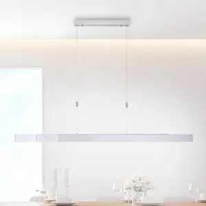 Paul Neuhaus PURE Moto suspension LED avec variateur, argentée