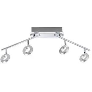 Paul Neuhaus Sileda Spot de plafond, LED, 4 sources lumineuses, 6786-1...