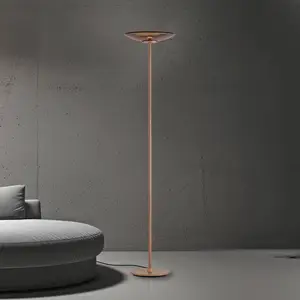 PURE Lampe sur pied LED Moon couleur bronze Aluminium/Verre VariateurVendu parluminaire