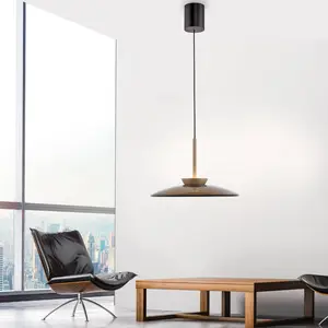 PURE Suspension LED E-Moon bronze verre/aluminium Ø 50 cm CCT