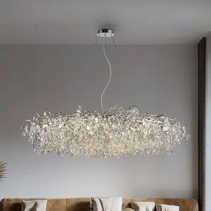Paul Neuhaus lustre Ricicle, chrome, longueur 150 cmVendu parluminaire