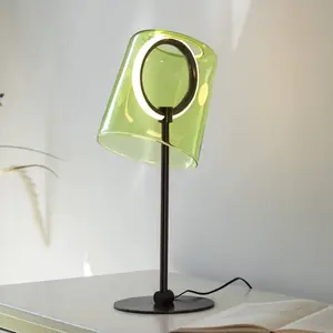 Paul Neuhaus lampe de table LED Zula, vert, hauteur 42 cm pas cher