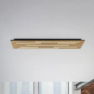 Comparateur de prix : Q-Smart-Home Paul Neuhaus Plafonnier LED intelligent Q-Akustik bois 11...