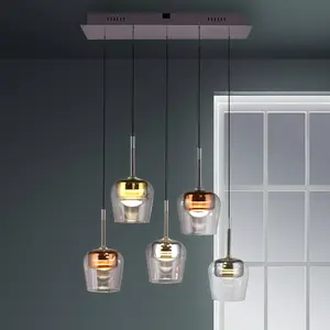 Comparateur de prix : Q-Smart-Home Lampe Suspendue 5 Lumières Q-kon Plusieurs Couleurs - 2743-70