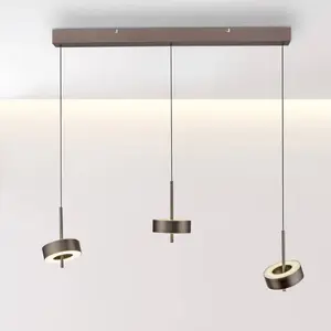 Q-Smart-Home 3-light Pendant Lamp Q-rotate Brown Modern - 2248-34 pas cher