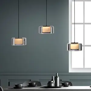 Comparateur de prix : Paul Neuhaus Suspension LED Rika, 71 cm, verre, intensité variable