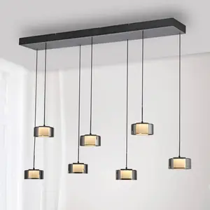 Comparateur de prix : Paul Neuhaus Suspension LED Rika, 135 cm, verre, intensité variable
