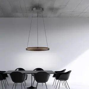 PURE Suspension LED E-Loop, noir, Ø 70 cm Aluminium CCTVendu parluminaire