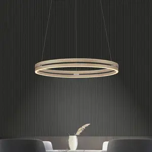 Comparateur de prix : Suspension LED PURE E-Loop bronze, Ø 70 cm, aluminium, CCT