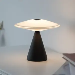 Lampe à poser LED Elipsa Paul Neuhaus, blanc/noir, à intensité variabl... pas cher