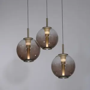 Comparateur de prix : Suspension LED PURE E-Infinity, bronze/ambre, Ø 50 cm, CCT