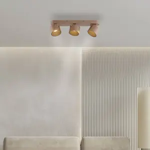 Comparateur de prix : Spot pour plafond LED PURE Cup, couleur bronze, 56 cm, métal, à 3 lamp...