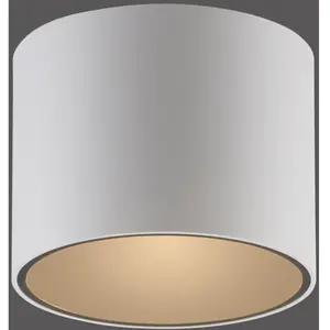 Plafonnier LED PURE Point pour salle de bain, blanc, Ø 18 cm, métal, I... pas cher