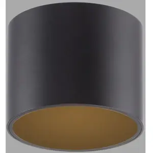 Plafonnier LED PURE pour salle de bain Point, noir, Ø 18 cm, IP44 pas cher