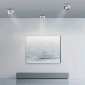 Comparateur de prix : Spot pour plafond LED PURE Move, blanc, Ø 12 cm, métal/verre