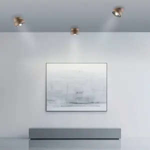 Spot pour plafond LED PURE Move, Ø 12 cm, couleur bronze, métal/verre pas cher