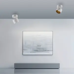 Spot pour plafond LED PURE Cup, blanc, Ø 9,5 cm, métal pas cher