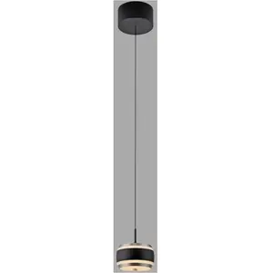Suspension LED PURE Falling Rings, noir, Ø 13 cm, CCT pas cher