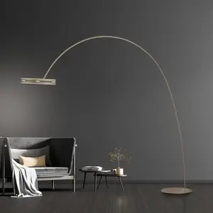 Comparateur de prix : Lampe sur pied LED PURE Loop-Bow, couleur bronze, portée 290 cm