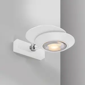 Comparateur de prix : Applique murale LED PURE Oculis, blanche, 30 cm, fer/verre, à 2 lampes...