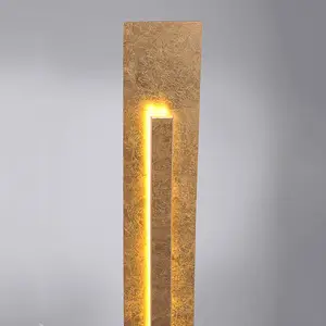 Comparateur de prix : P.Neuhaus Paul Neuhaus Lampadaire LED Nevis moderne, aspect feuille d'or