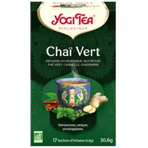 Comparateur de prix : Yogi Tea Chai Vert 17 sachets