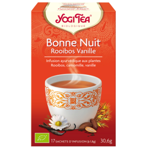Yogi Tea Bonne Nuit Rooibos Vanille 17 sachets pas cher