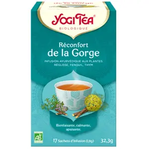 Comparateur de prix : Yogi Tea Reconfort de la Gorge 17 sachets