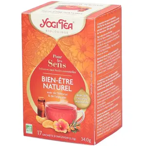 Yogi Tea Bien être Naturel Plantes et Huiles Essentielles 17 sachets pas cher