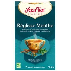Comparateur de prix : Yogi Tea Réglisse Menthe 17 sachets