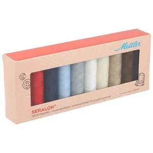 Kit de 10 Bobines de Fil à coudre Seralon 100 m - METTLER(...) - Multi...