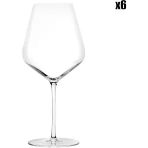 Stölzle_Lausitz Verres à vin Rouge Bourgogne Starlight 820ml I Lot de 6 Verres à vin lavables au Lave-Vaisselle et incassables I Verres à vin hautement Fonctionnels I Excellente qualité pas cher