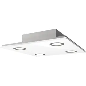 Evotec Plafonnier LED carré Pano, blanc pas cher
