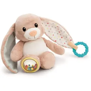 Peluche d'activité lapin sur carte en-tête Nici Fjella 23 cm pas cher