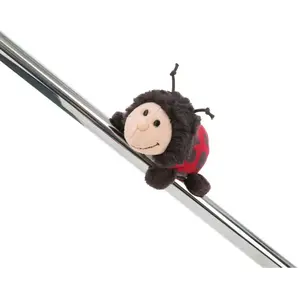 Peluche Nici Ladybird Dotti-lotti Noir 10 cm 61624 pas cher