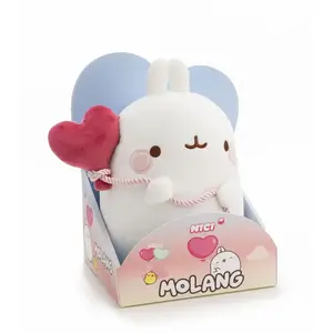 NICI peluche MOLANG avec ballon en forme de coeur 16 cm en emballage c...