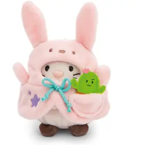 Comparateur de prix : Ensemble peluche chat avec cactus et costume de lapin Nici Angy 8 cm