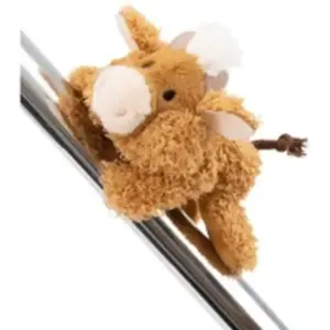 Peluche Nici Highland Cattle Mcmooray Marron 12 cm 61112 pas cher