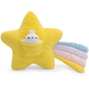 NICI Doudou Coussin MOLANG Étoile filante 40x28cm - jaune,62222 pas cher