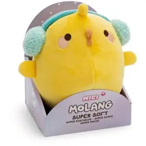 Peluche avec cache-oreilles Nici Piu Piu Jaune 16 cm 62226 pas cher