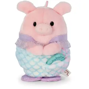 Comparateur de prix : Peluche Nici Cochon Onk avec coquillage et costume sirene 8 cm