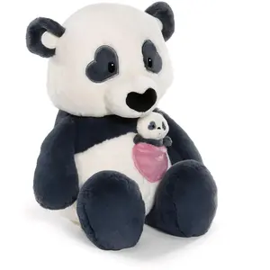 Peluche panda avec poche en forme de coeur et panda Nici Love 40 cm pas cher