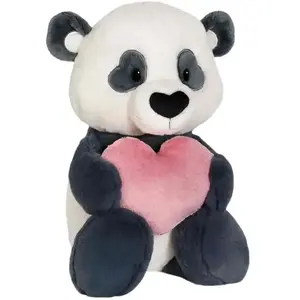 Nici-62610-Toucher Love Panda avec cur NICI GREEN-35cm pas cher