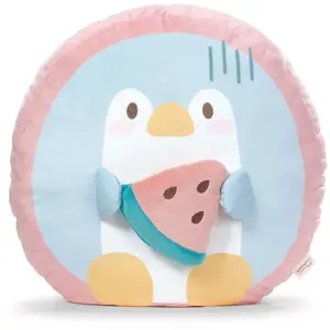 Peluche pingouin avec pastèque Nici Waddle Bleu 35 cm 62392 pas cher