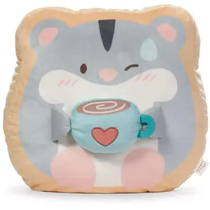 Peluche hamster avec mug Nici Shai TU pas cher