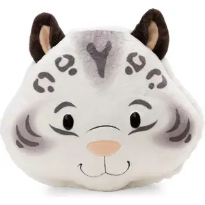 Coussin Nici léopard des neiges Eleni 35 x 30 cm coussin en peluche pas cher