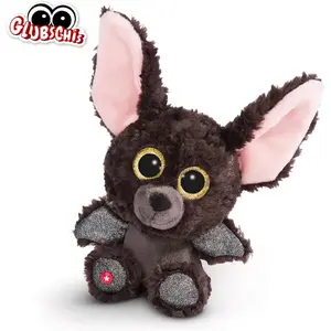 NICI Doudou - Peluche GLUBSCHIS Chauve-Souris Baako 15cm, avec des Grands Yeux Scintillants pas cher