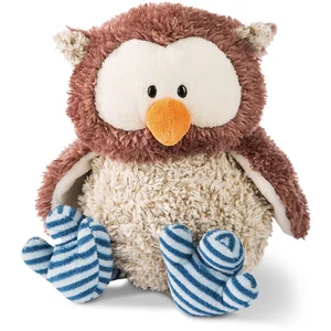 Nici Hibou Oscar avec tête pivotante 35 cm Beige Beige One Size