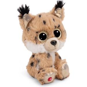 NICI GLUBSCHIS Doudou en peluche Lynx Lenzo 15cm crème - Peluche douce, mignonne peluche à câliner, pour jouer, pour enfants et adultes, une excellente idée de cadeau - 49295